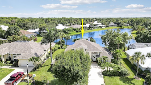 2000 SW Oakwater Pt, Palm City, FL 34990 - aerial perspective of suburban area with a large body of water