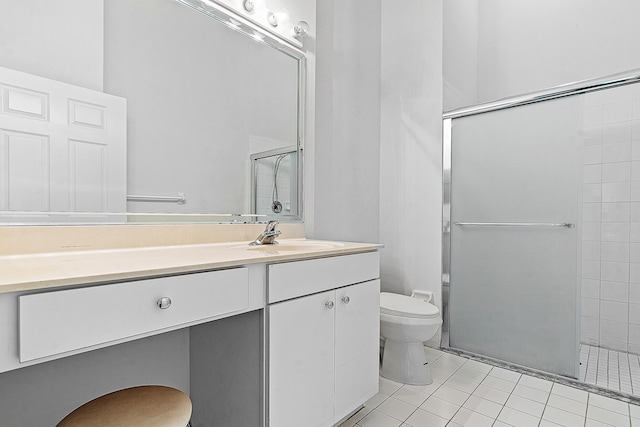 9331 Bridgeport Dr, Royal Palm Beach, FL 33411 - full bath with vanity, tiled shower, and tile patterned flooring