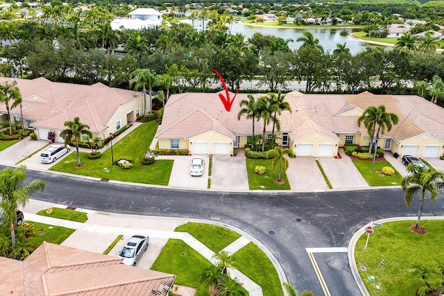 9331 Bridgeport Dr, Royal Palm Beach, FL 33411 - aerial view of residential area featuring a nearby body of water