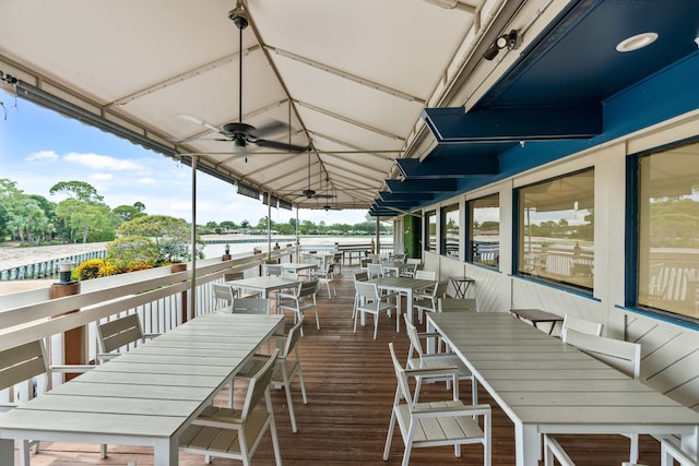 6204 Celadon Cir, Palm Beach Gardens, FL 33418 - wooden terrace featuring outdoor dining area