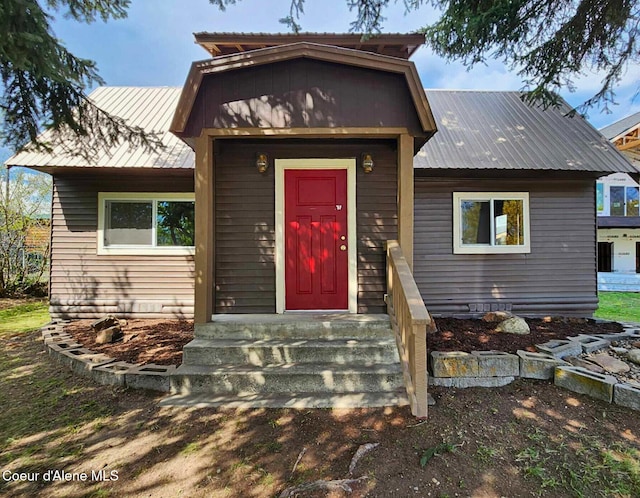 345 E Jefferson, Priest River, ID 83856 - view of front of home featuring metal roof