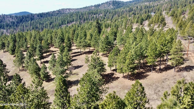 aerial view featuring a mountain view