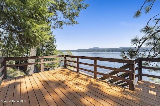 2772 W Lutherhaven Rd, Coeur Dalene, ID 83814 - view of dock with a deck with water view