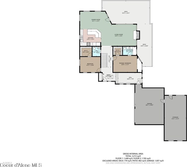 2772 W Lutherhaven Rd, Coeur Dalene, ID 83814 - plan