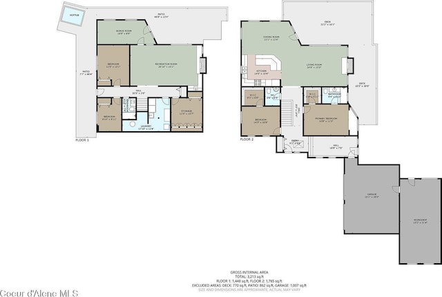 2772 W Lutherhaven Rd, Coeur Dalene, ID 83814 - plan