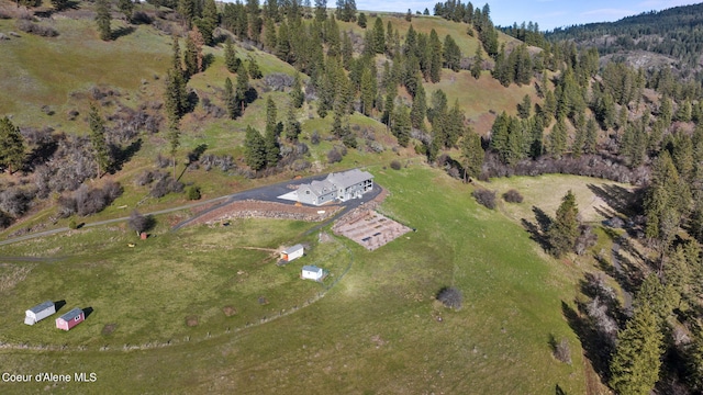 view of drone / aerial view