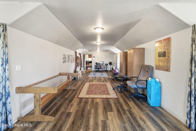 interior space featuring dark hardwood / wood-style floors