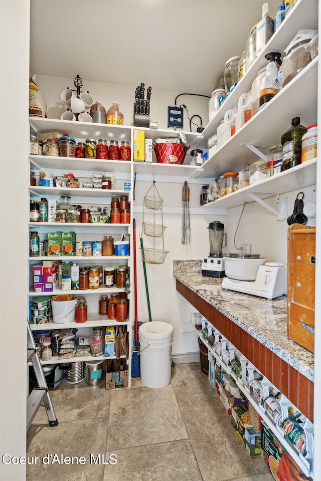 view of pantry