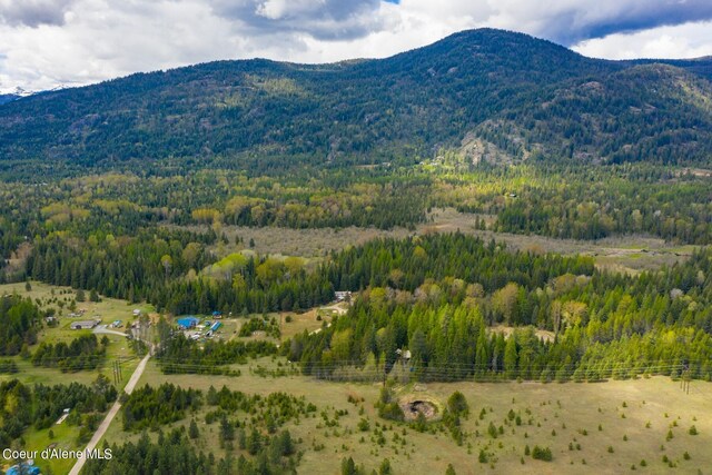 view of mountain feature featuring a rural view