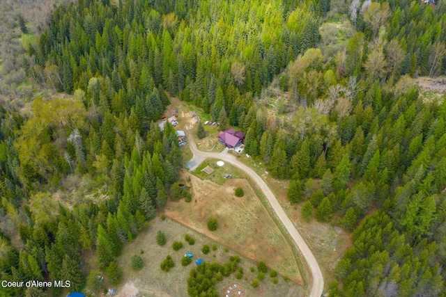 view of aerial view