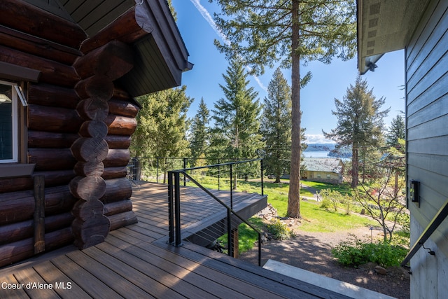 view of wooden terrace