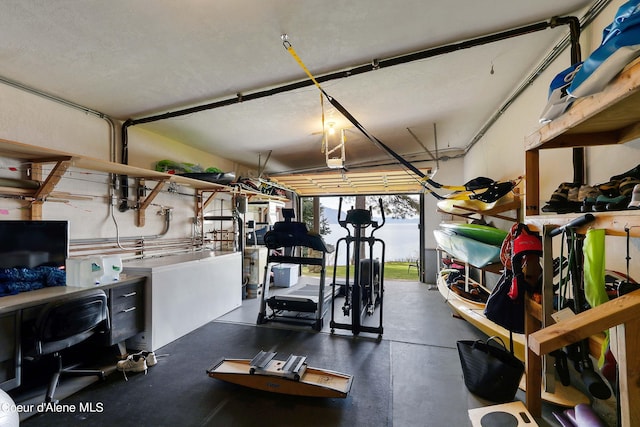 view of exercise area