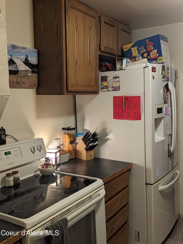 kitchen featuring white appliances