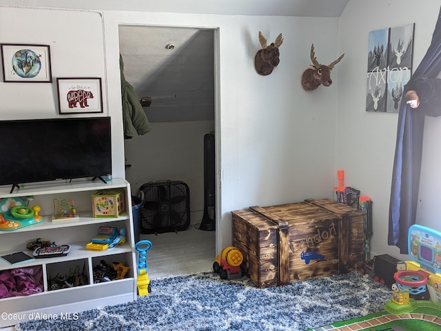 bedroom with hardwood / wood-style flooring