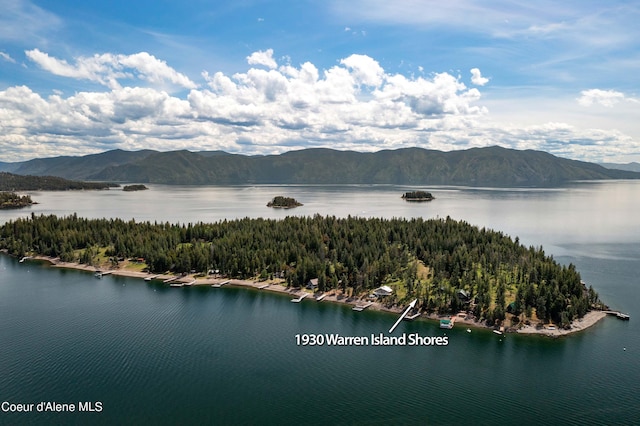 1930 Warren Island Shrs, Hope, ID 83836 - aerial view featuring a water and mountain view