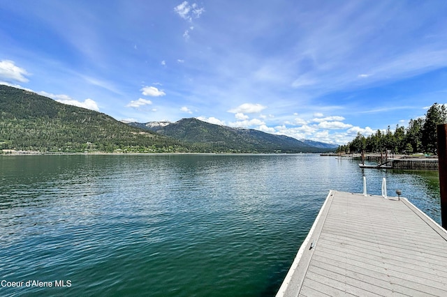1930 Warren Island Shrs, Hope, ID 83836 - dock area featuring a water and mountain view