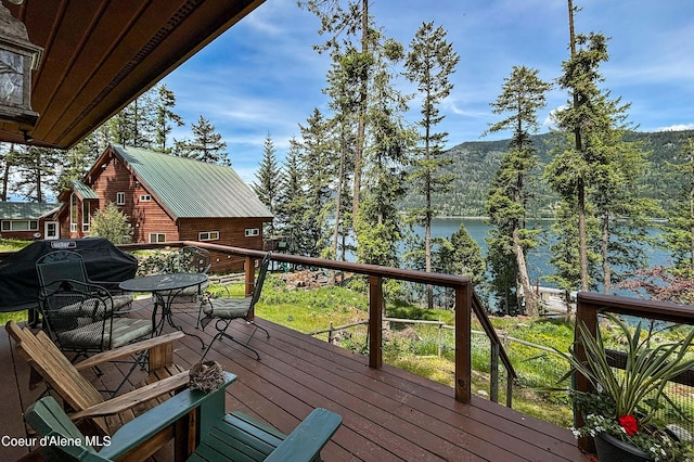 1930 Warren Island Shrs, Hope, ID 83836 - wooden terrace featuring a water view