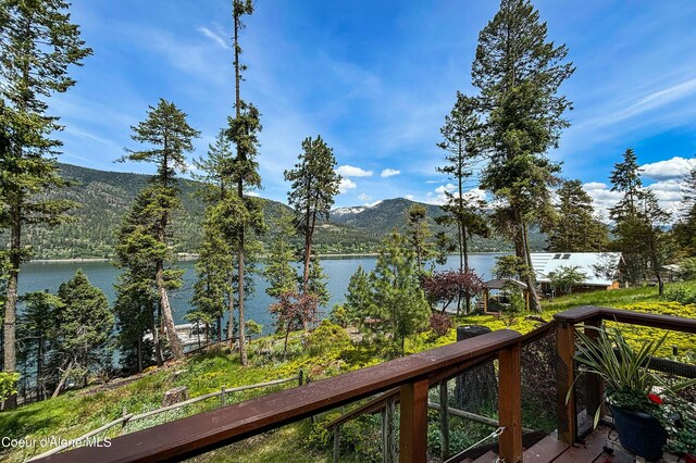 1930 Warren Island Shrs, Hope, ID 83836 - view of water feature featuring a forest view and a mountain view