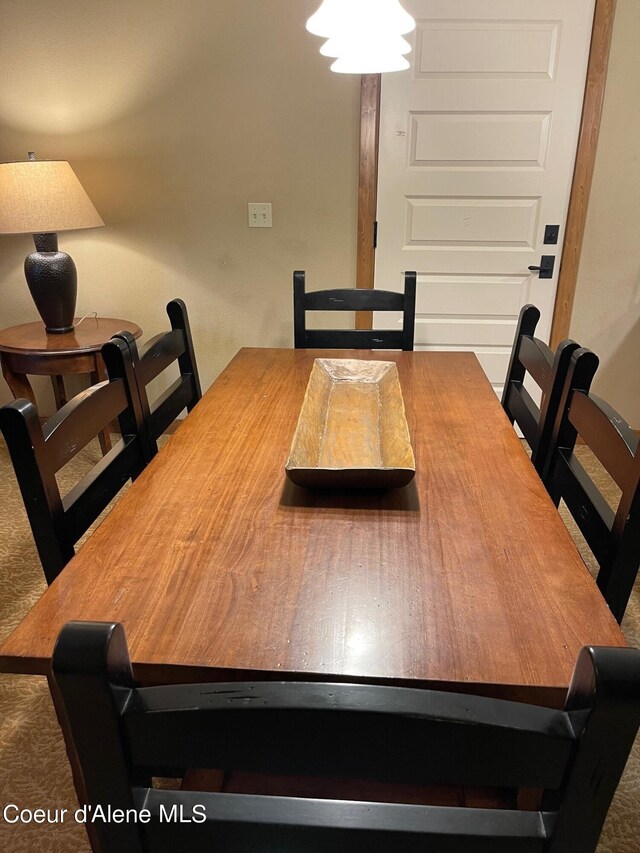 view of dining room