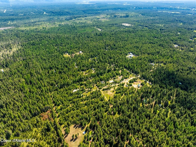 aerial view with a view of trees