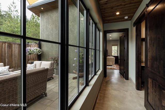 interior space featuring outdoor lounge area and a patio area