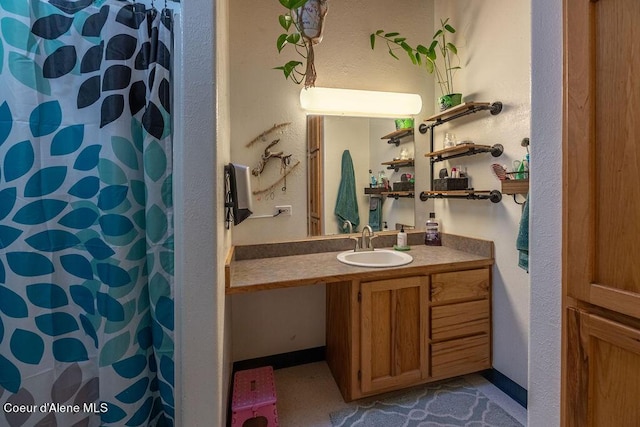 bathroom with vanity