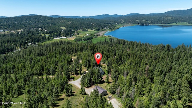 17536 W Julia Dr, Hauser, ID 83854 - view of property location featuring a water and mountain view