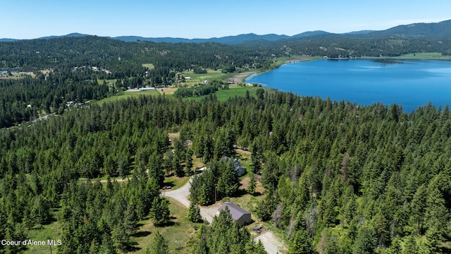 17536 W Julia Dr, Hauser, ID 83854 - bird's eye view of a water and mountain view