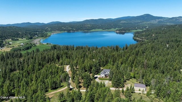 17536 W Julia Dr, Hauser, ID 83854 - bird's eye view of a forest and a water and mountain view