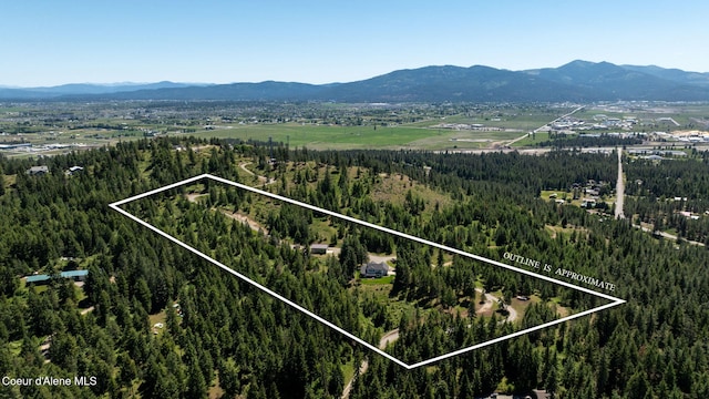 17536 W Julia Dr, Hauser, ID 83854 - view of mountain background with a heavily wooded area