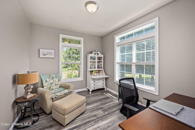 17536 W Julia Dr, Hauser, ID 83854 - office featuring healthy amount of natural light and dark wood-style flooring