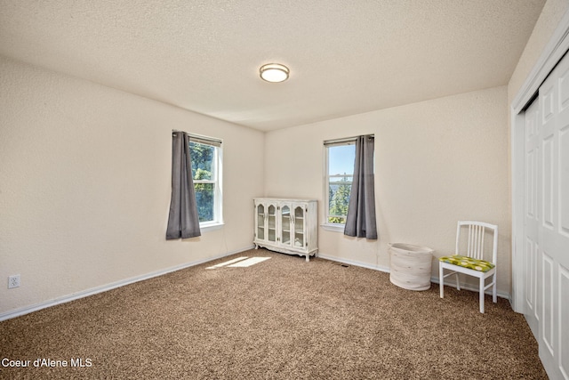 17536 W Julia Dr, Hauser, ID 83854 - bedroom featuring carpet, a closet, and a textured ceiling
