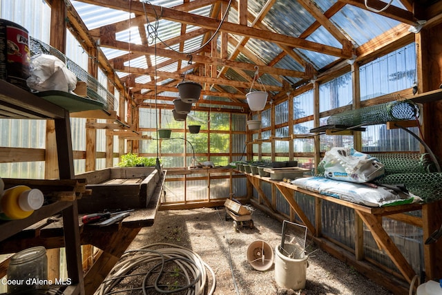 17536 W Julia Dr, Hauser, ID 83854 - sunroom / solarium featuring vaulted ceiling