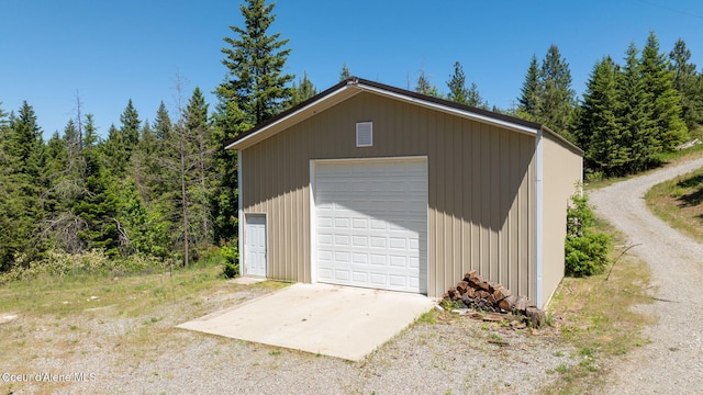 17536 W Julia Dr, Hauser, ID 83854 - detached garage featuring driveway