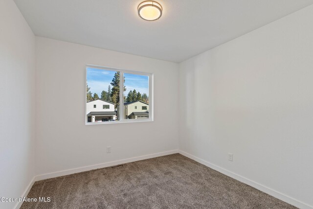 view of carpeted empty room