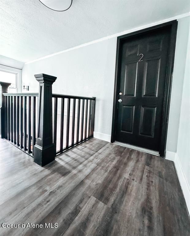 property entrance with a balcony