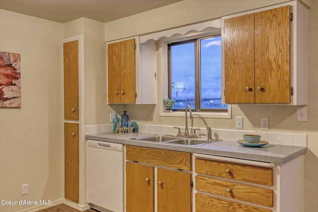 kitchen with dishwasher and sink