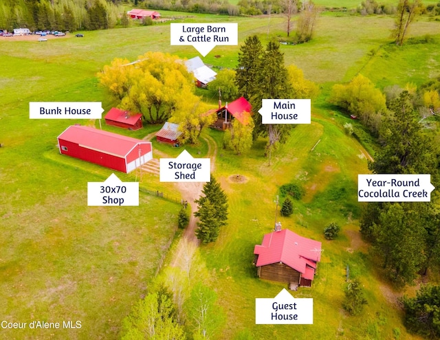 birds eye view of property
