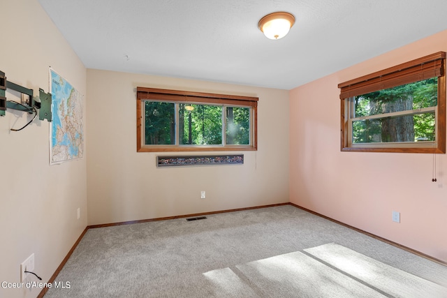 spare room featuring carpet