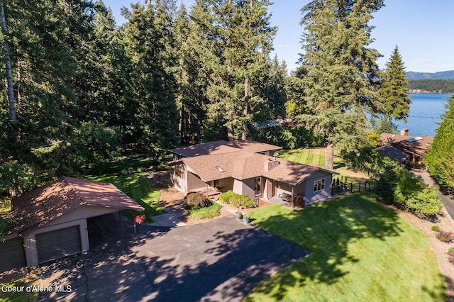 9740 N Easy St, Hayden Lake, ID 83835 - view from above of property with a large body of water