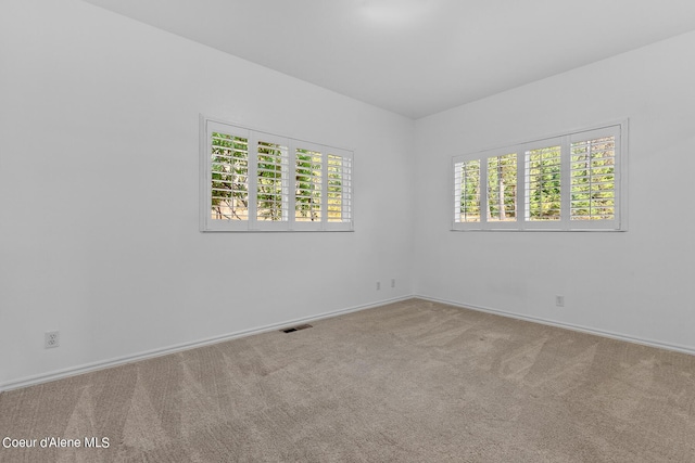 view of carpeted empty room