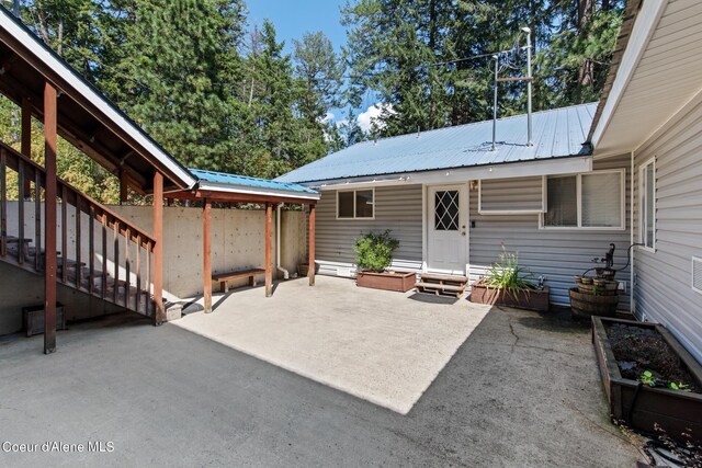 view of patio / terrace with a wooden deck