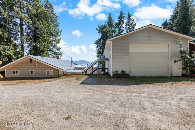 view of home's exterior featuring a garage