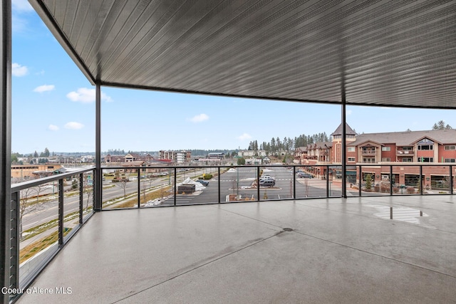 view of patio / terrace with a balcony