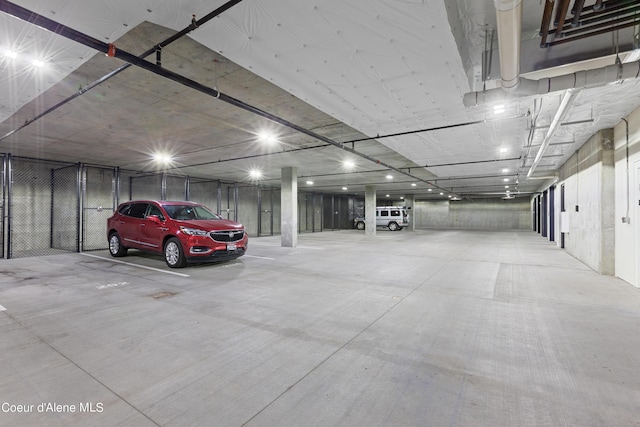 view of parking deck