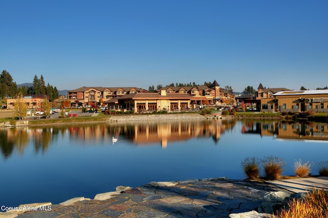 view of water feature featuring a residential view