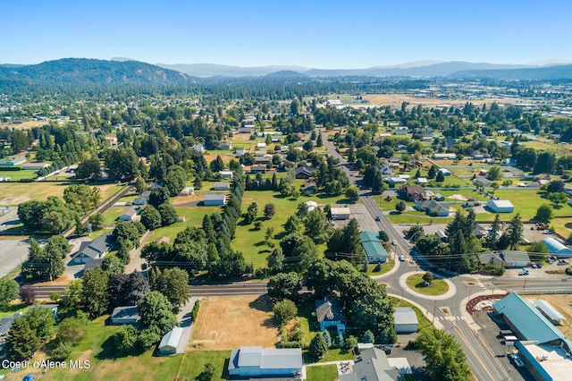 aerial view featuring a mountain view