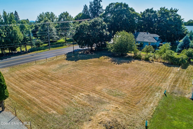 bird's eye view featuring a rural view