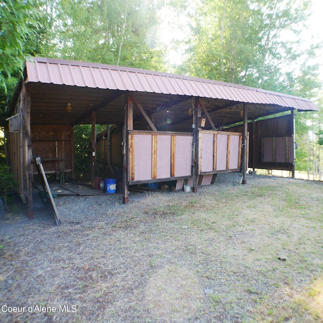 view of stable