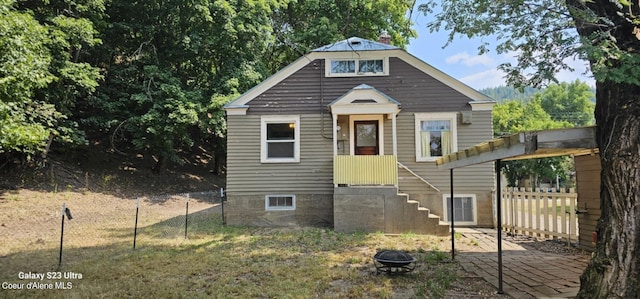 view of bungalow